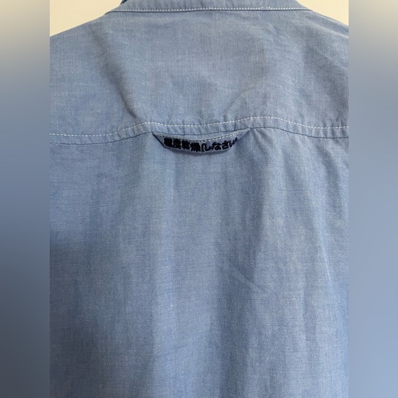 Superdry Button Up Short Sleeve, L, Blue - Picture 5 of 6